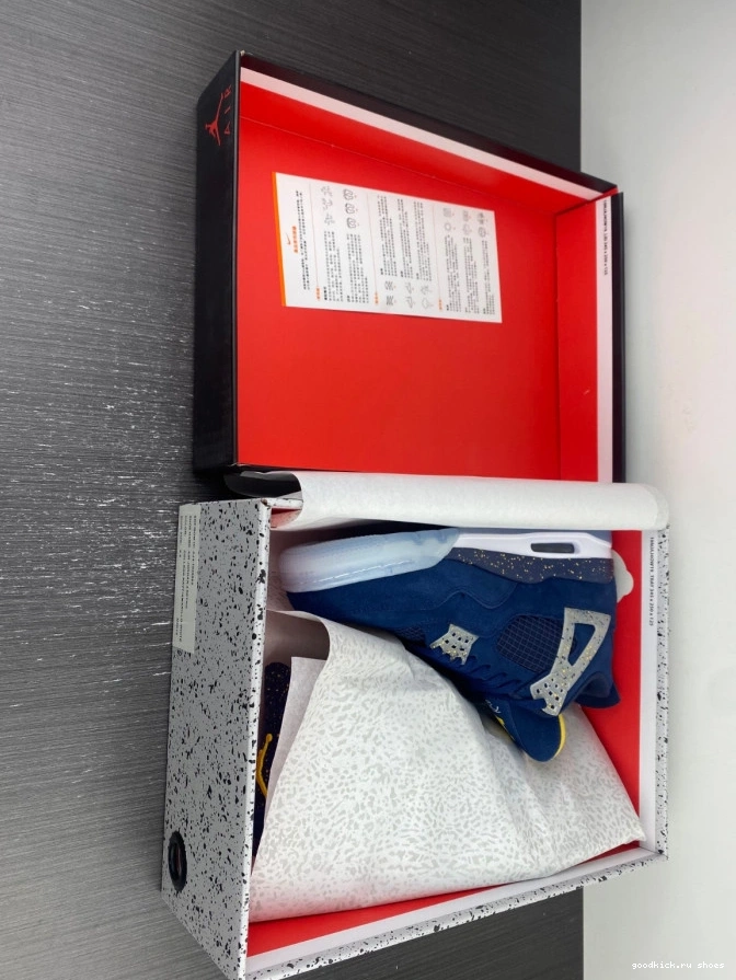 Cheap AJ4-1036660 (PE) Retro Michigan 4 Jordan Air 0709